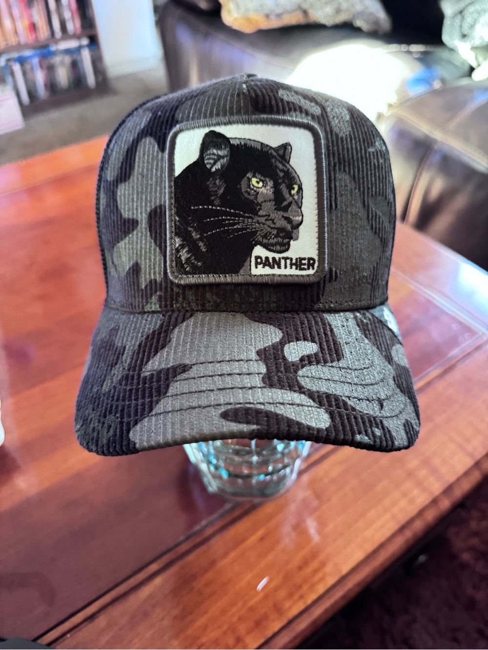 Goorin Bros. PANTHER CAMO “PANTHER” Trucker Hat. Mesh SnapBack. NWT